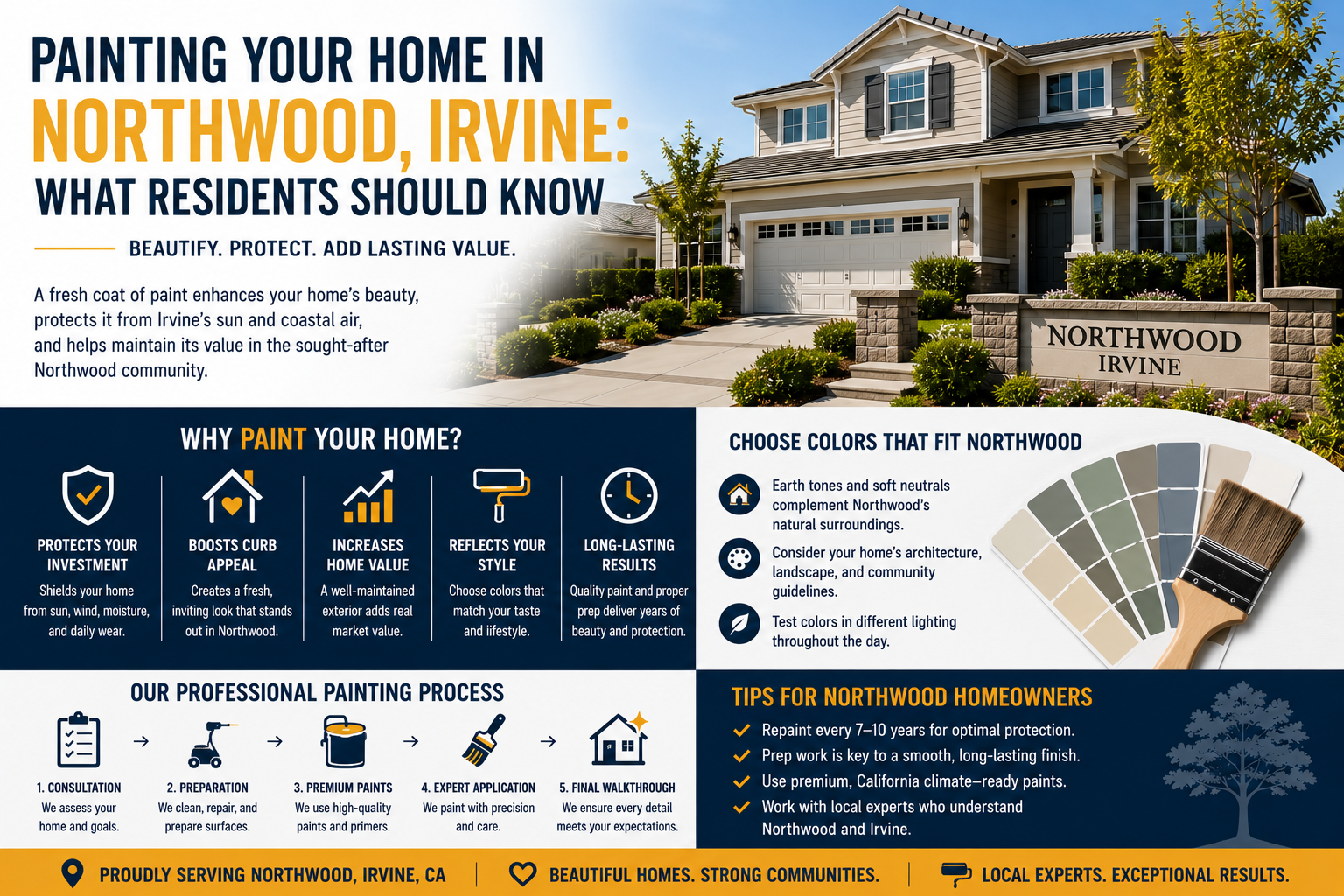 Painting Your Home in Northwood, Irvine: What Residents Should Know